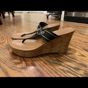 Tommy Hilfiger wedge sandals size 8